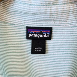 Patagonia Tops - Patagonia stripe button down green and white S Patagonia Tops - Patagonia stripe button down green and white S